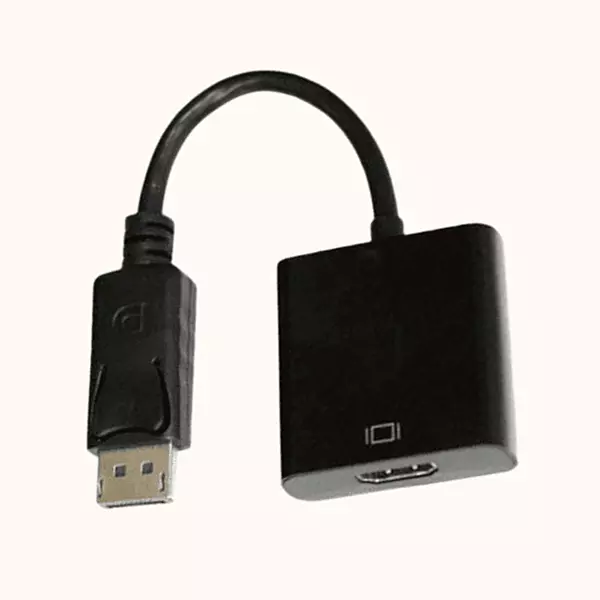 Cables Kart Display Port DP to HDMI Connector Black