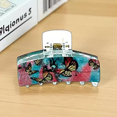 Elegant Printed Hair Claw Clip