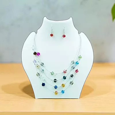 Stylish Layered Necklace & Matching Earrings