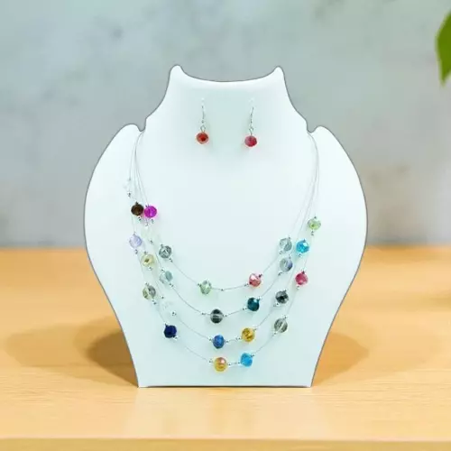 Stylish Layered Necklace & Matching Earrings