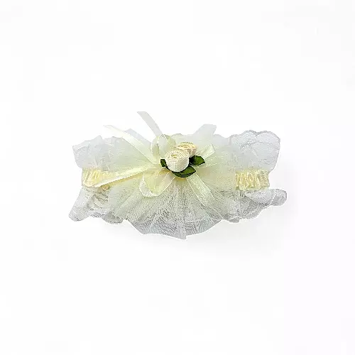 Delicate Ivory Lace & Tulle Baby Girl Headband - Newborn to Toddler