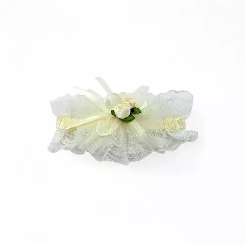 Delicate Ivory Lace & Tulle Baby Girl Headband - Newborn to Toddler