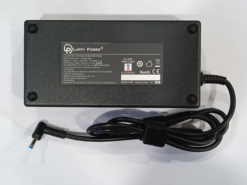 Laptop Adapter compatible for HP (200W 10.3A 19.5V) Blue Pin - 4.5mm x 3.0mm Pin Laptop Adapter compatible for HP (200W 10.3A 19.5V) Blue Pin - 4.5mm x 3.0mm Pin