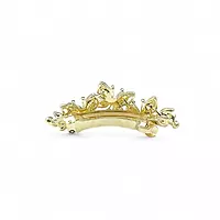 Elegant Butterfly Gold Barrette with Sparkling Crystals