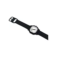 Bollin Unisex Octagonal Quartz Watch with Black Resin Strap