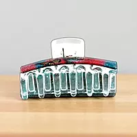 Elegant Printed Hair Claw Clip