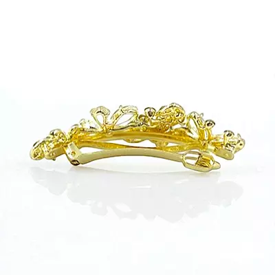 Sparkling Butterfly & Floral Crystal Hair Barrette