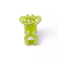 Bright Lime Green Mini Flower Hair Claw Clips