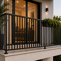 Powder Coated MS Railing