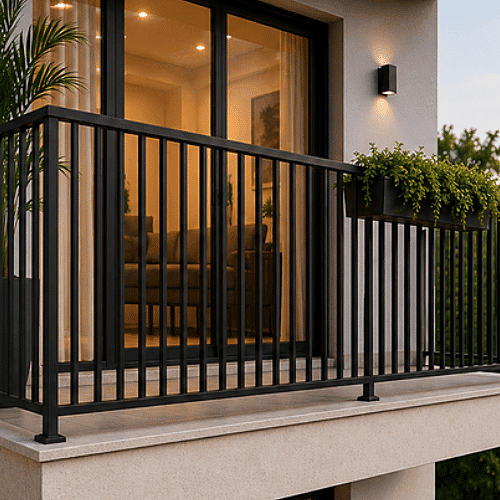 Powder Coated MS Railing