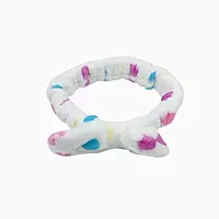 Plush Polka Dot Spa Headband | Soft Makeup & Skincare Band