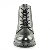 La Madins Black Lace-Up Boots