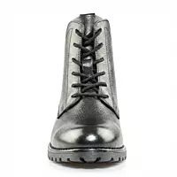 La Madins Black Lace-Up Boots