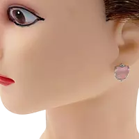 Heart American Diamond Stud