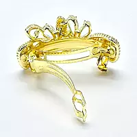 Dazzling Crystal Embellished Floral Hair Barrette