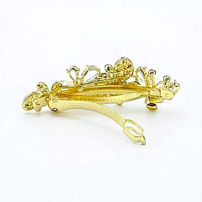 Sparkling Butterfly & Floral Crystal Hair Barrette