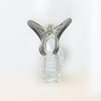 Chic Starfish Clear & Smoke Grey Hair Claw Clip - Medium Size