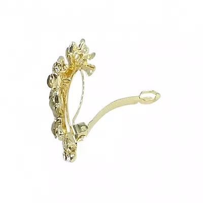 Elegant Butterfly Gold Barrette with Sparkling Crystals