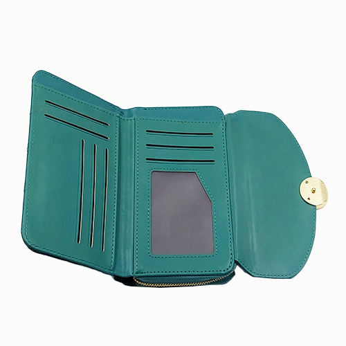 Quilted Trifold Wallet & Phone Pouch with Gold Hardware