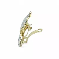 Crystal Butterfly Hair Clip - Sparkling Gold Barrette