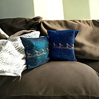 Zardozi Sparrow Cluster Cushion Cover (Set of 2) Zardozi Sparrow Cluster Cushion Cover (Set of 2)