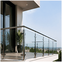 Glass Railing with Top Rail