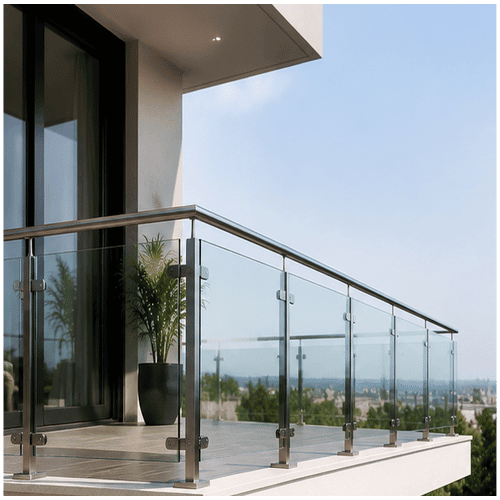 Glass Railing with Top Rail