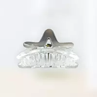 Chic Starfish Clear & Smoke Grey Hair Claw Clip - Medium Size