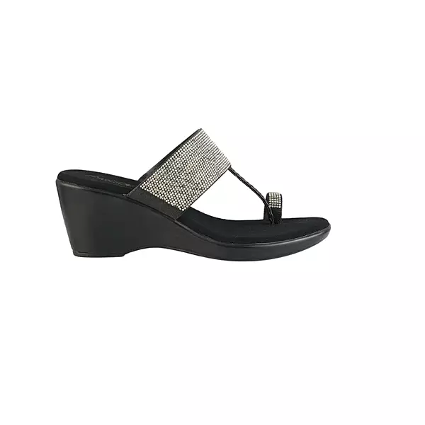 Amazing Crystal Wedge Sandals