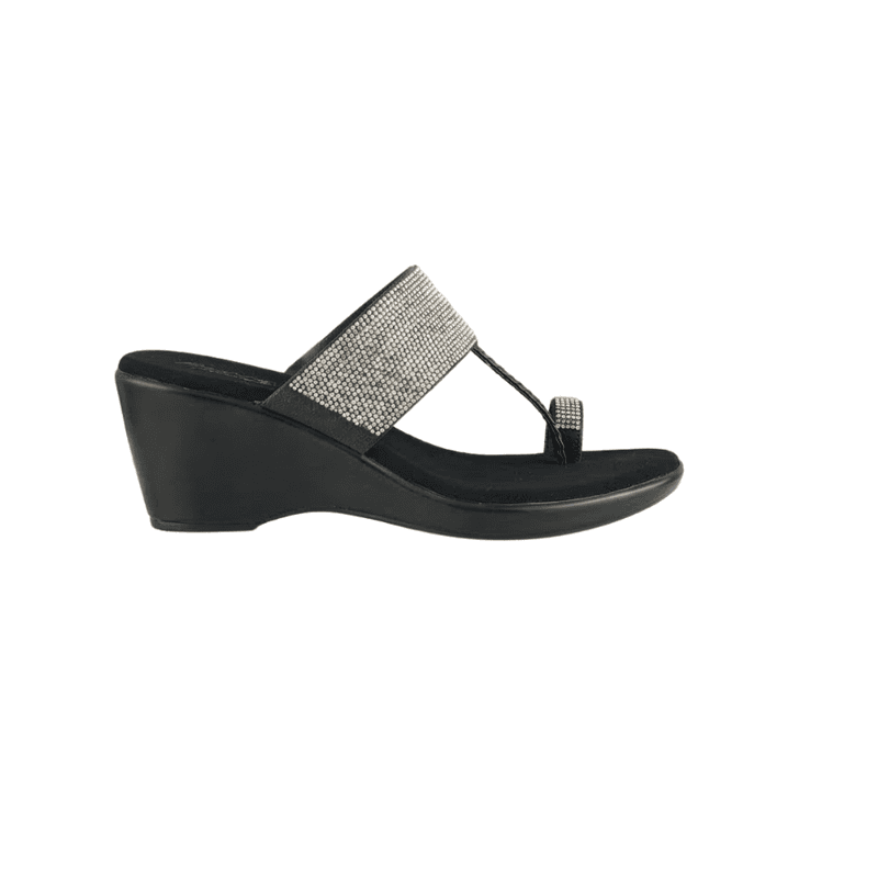 Amazing Crystal Wedge Sandals