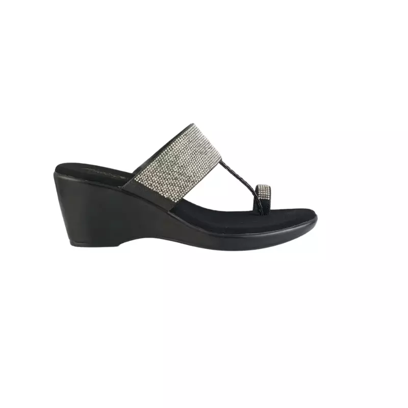 Amazing Crystal Wedge Sandals
