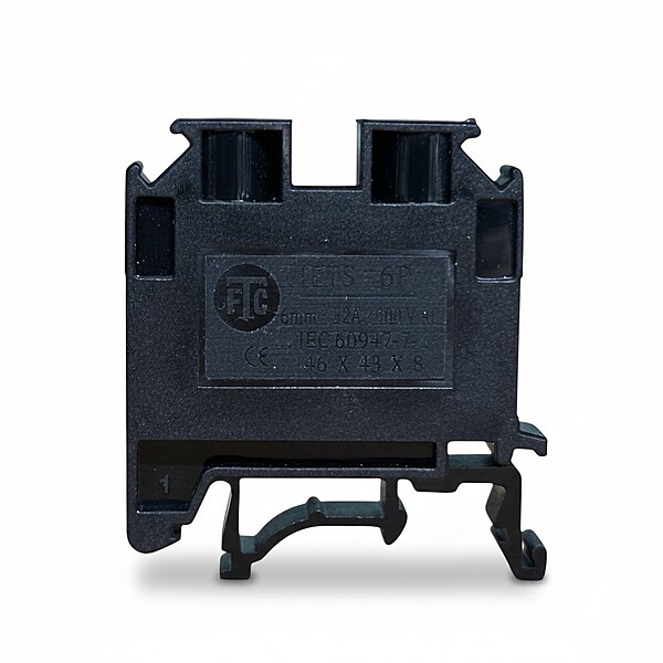 6 mm² Black Polyamide Terminal Block (32 Amp)|FTS-6P