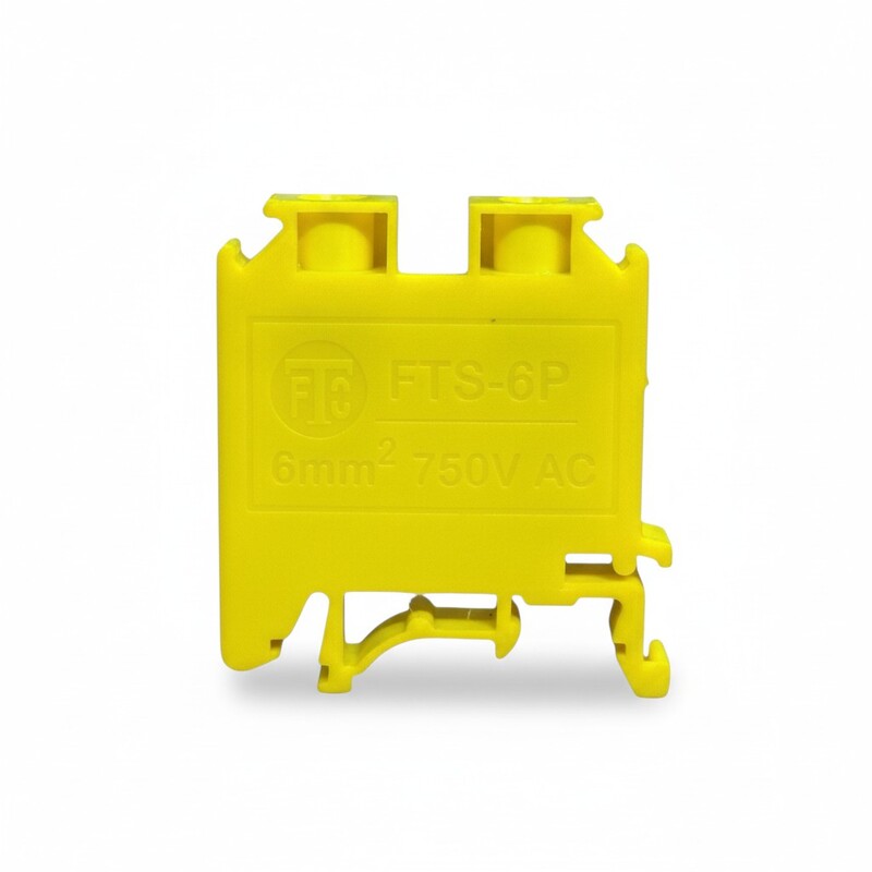 32 Amp 6 mm² Polymide Terminal Block Yellow | FTS-6PC