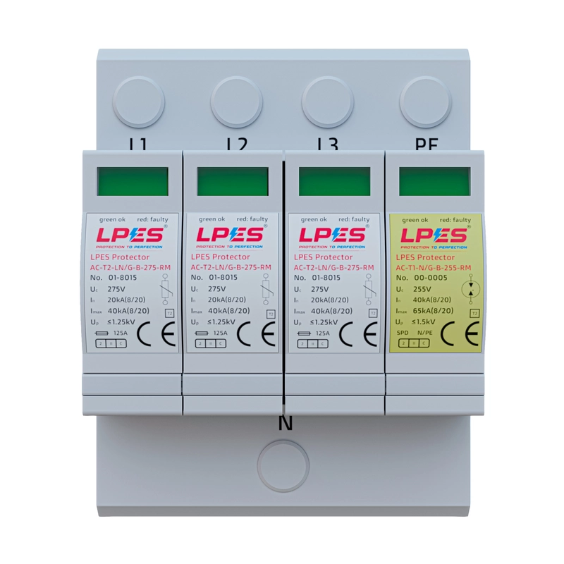 LPES Protector AC-T2-3+1-B-275-RM