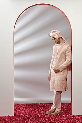 Rich Pinkish Grand Sherwani Rich Pinkish Grand Sherwani