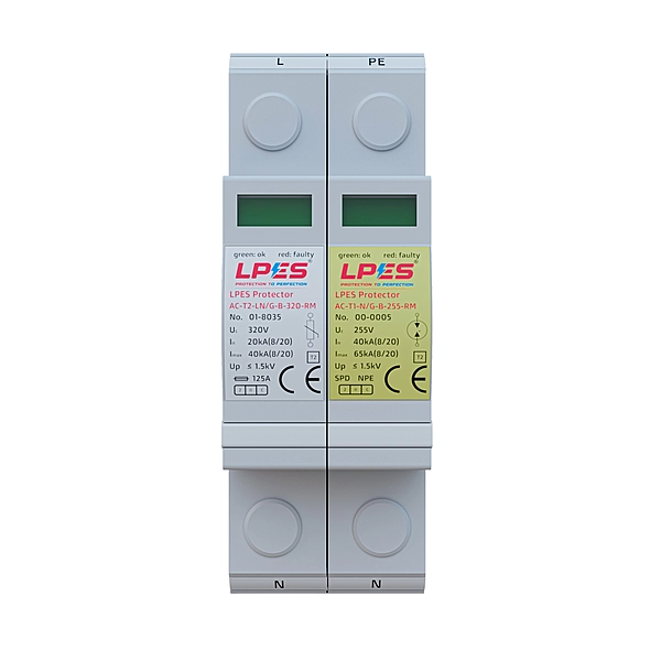 LPES Protector AC-T2-1+1-B-320-RM