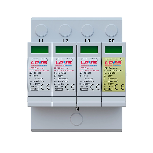 LPES Protector AC-T2-3+1-B-150-RM