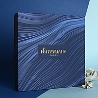 Waterman Gift Set - Allure Deluxe Pink "Fine" Fountain Pen with Waterman Blue Notebook