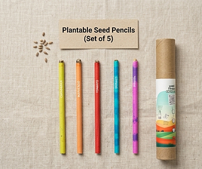 Plantable Pencils- Set of 5 | Seedable Pencils | Sow and Grow | Use and Grow Plantable Pencils- Set of 5 | Seedable Pencils | Sow and Grow | Use and Grow