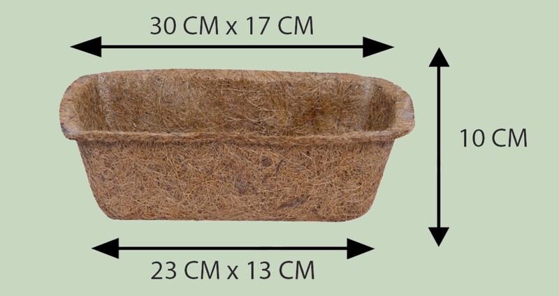 Coco Single Cavity Tray | Rectangular Coir Planter Tray