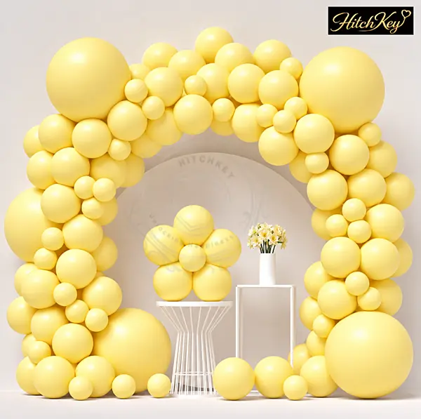 Pastel Yellow Balloons Kit - 40 Pcs
