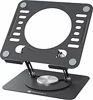 Portronics My Buddy K9 Lite Laptop Stand – Metal Build | Rotatable | Black | 1 Year Warranty