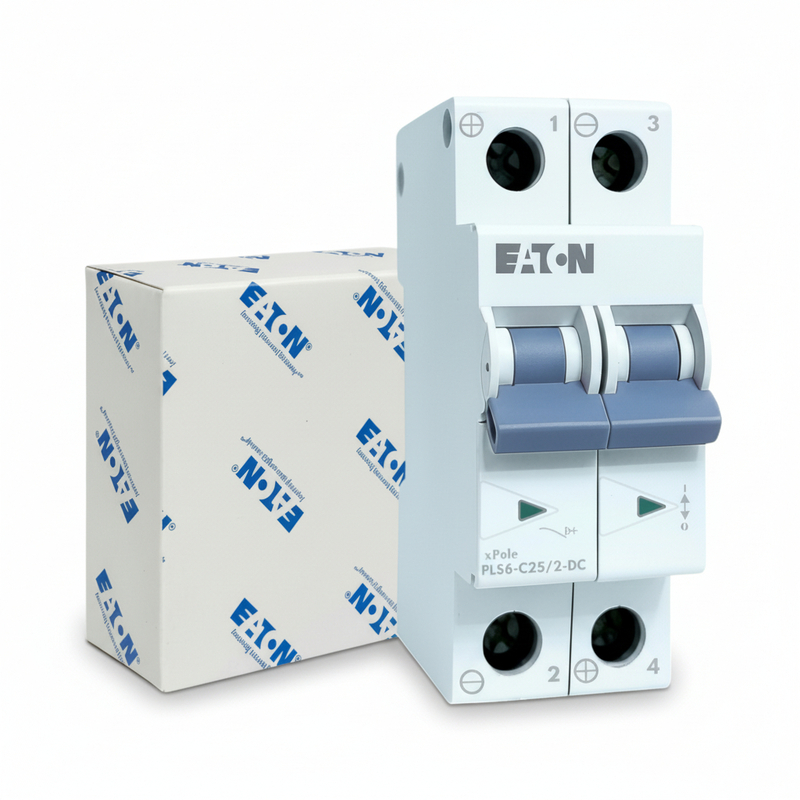 25A Eaton 2-Pole DC MCB – 500V Solar Application