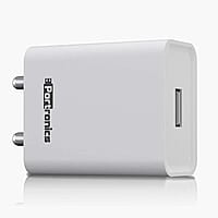 Portronics Adapto 62 POR-1062 USB Wall Adapter with 2.4A Fast Charging Single USB Port Without Cable for All iOS & Android Devices (White) Portronics Adapto 62 POR-1062 USB Wall Adapter with 2.4A Fast Charging Single USB Port Without Cable for All iOS & Android Devices (White)