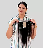 Secure-Fit Lace Front Hair Topper with Invisible String