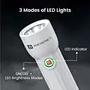 Portronics 2507 Eco Glow Mini Rechargeable Torch – 3W | Flasher | 800mAh Battery | White