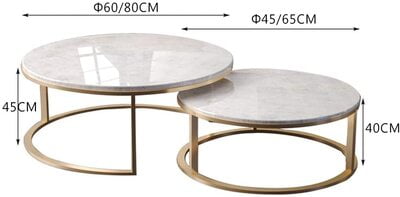 Round Marble Top Coffee Table Side Table 2 Pieces Gold Metal Base Living Room Combination Small Family Home Balcony Nesting Tables . Round Marble Top Coffee Table Side Table 2 Pieces Gold Metal Base Living Room Combination Small Family Home Balcony Nesting Tables .
