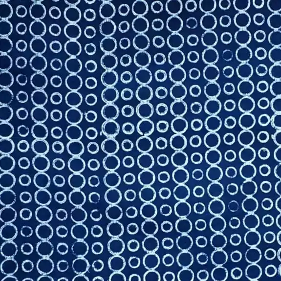 Akola Dabu Indigo Cotton Fabric #1