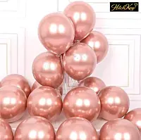 Chrome Rose Gold Balloons - Pack of 40