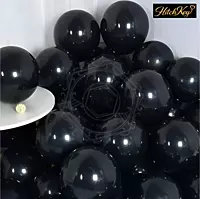 Metallic Black Balloons Kit - 200 Pcs